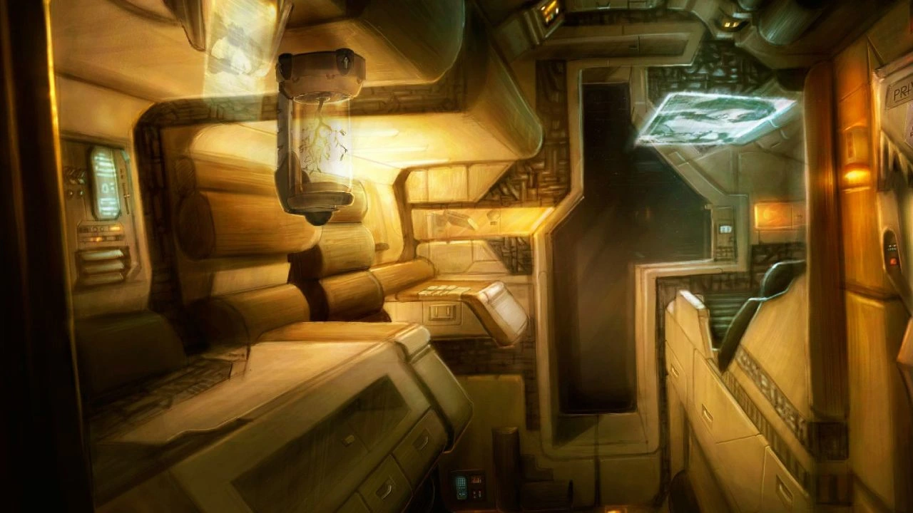 Autre concept - art pour l'intérieur d'un vaisseau.